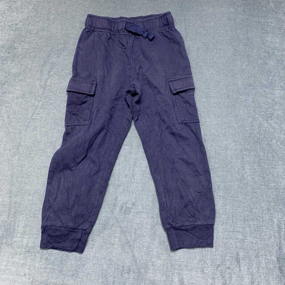 Tommy Bahama Sweatpants Boys Small Navy Blue Tapered Leg Cargo Pockets Winter